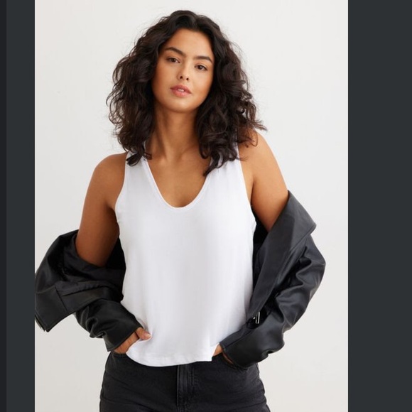 Dynamite Tops - Dynamite Bright White Tank Top
